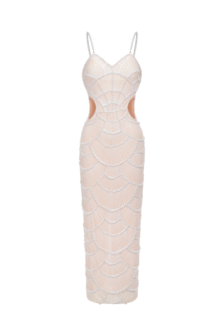 Teresa White Midi Prom Dress