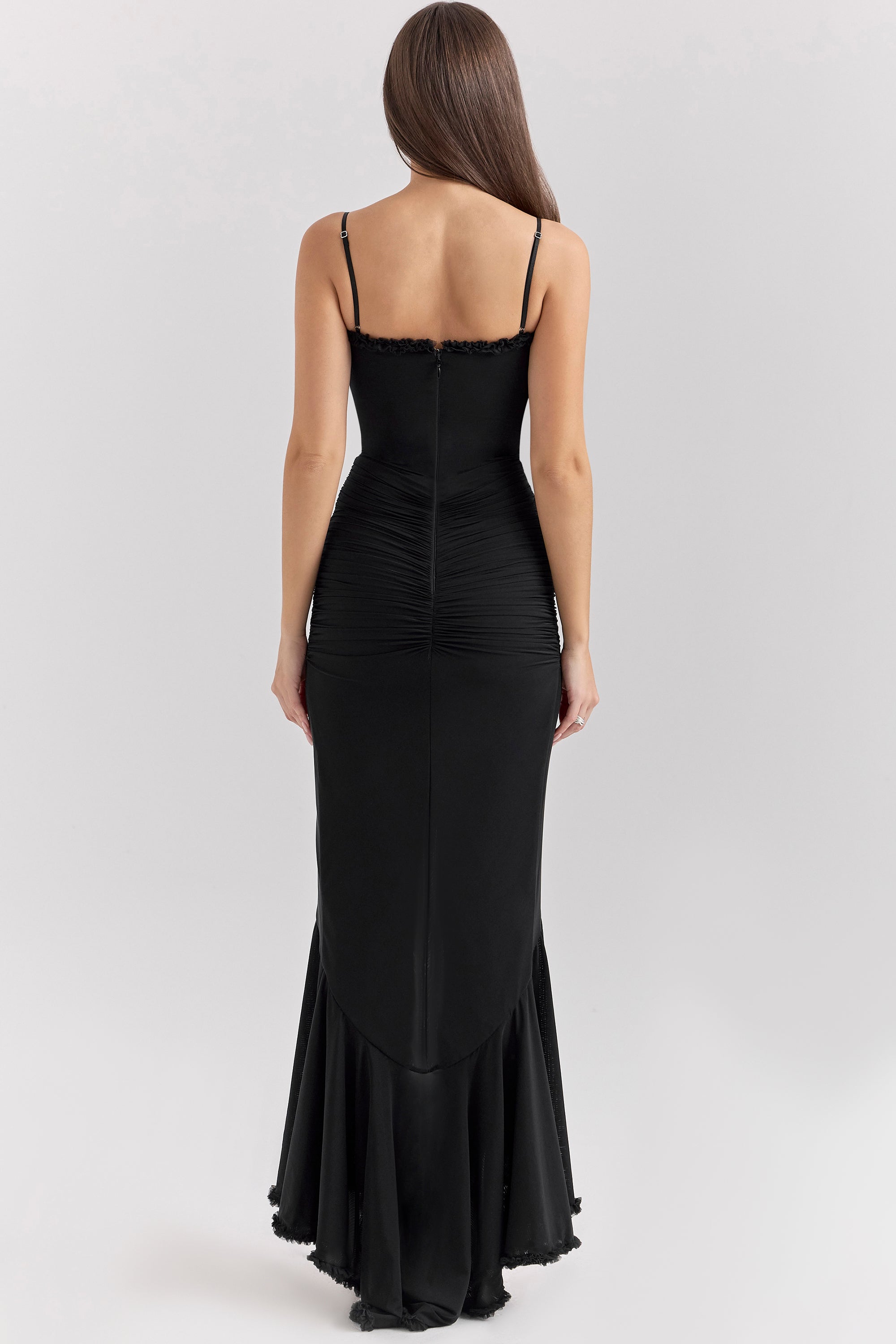 Gabbi Strapless Black Evening Dress