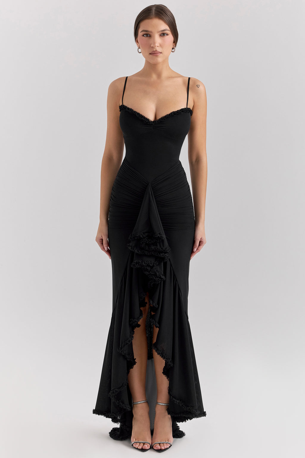 Gabbi Strapless Black Evening Dress