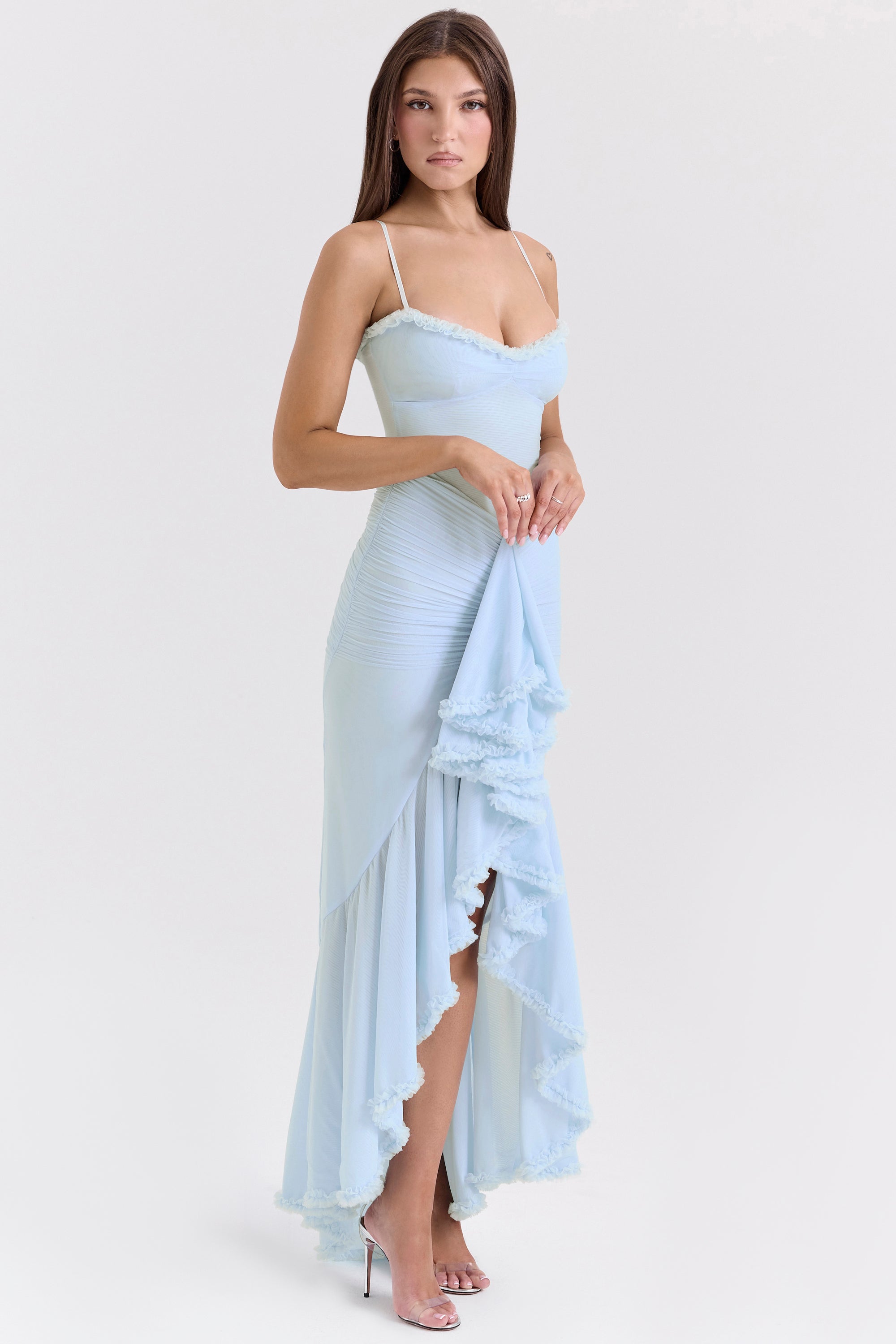 Gabbi Strapless Blue Evening Dress