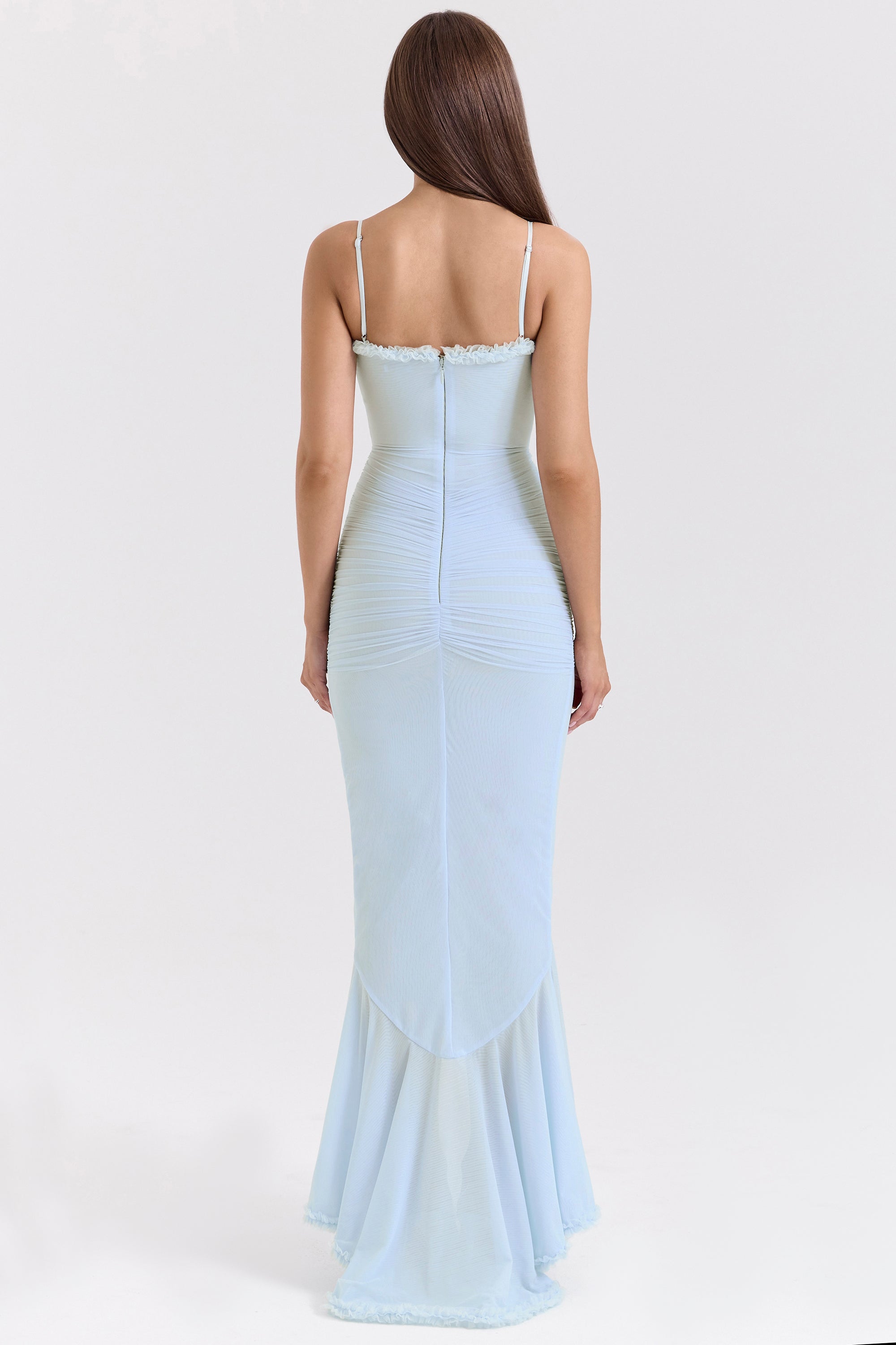 Gabbi Strapless Blue Evening Dress