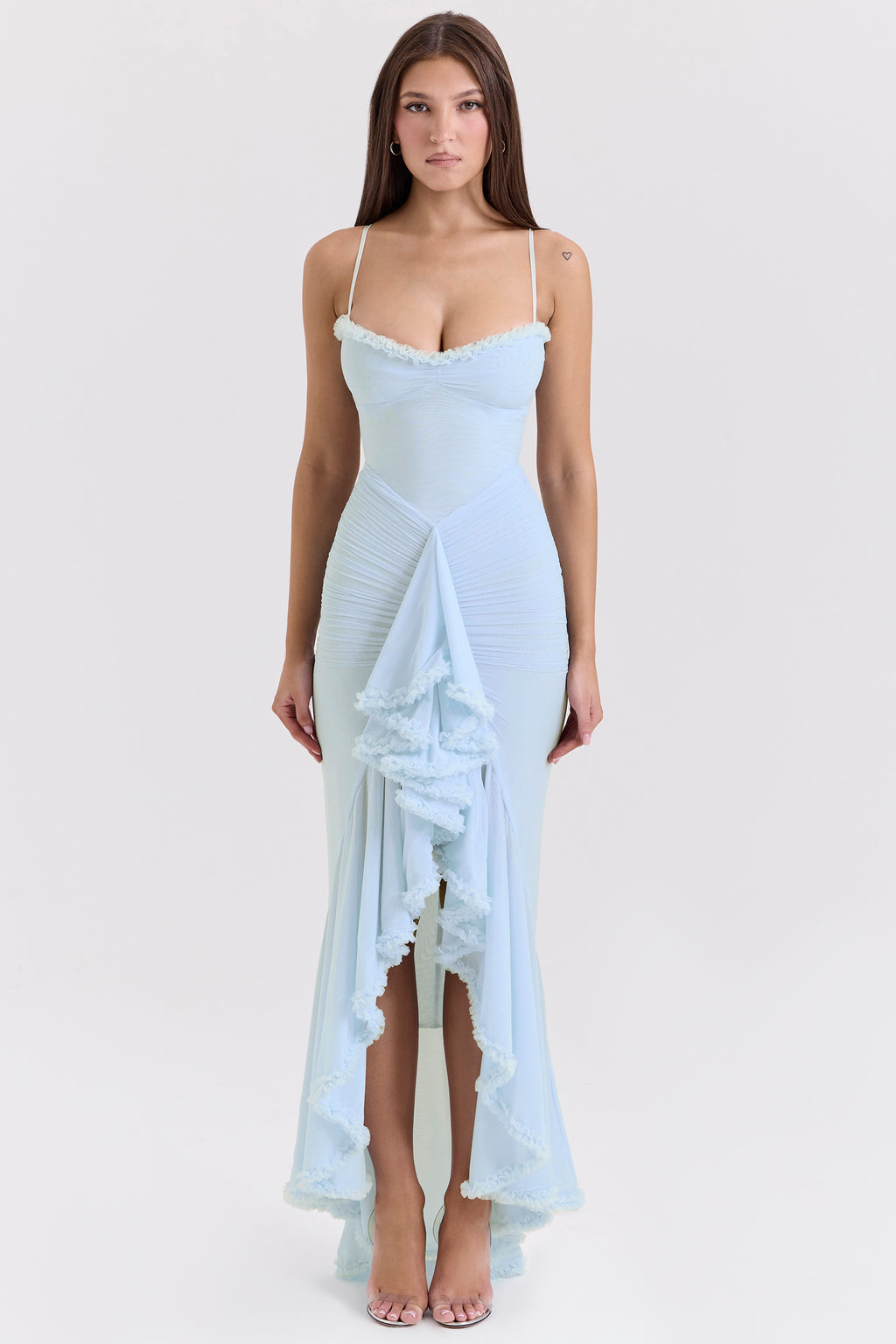 Gabbi Strapless Blue Evening Dress