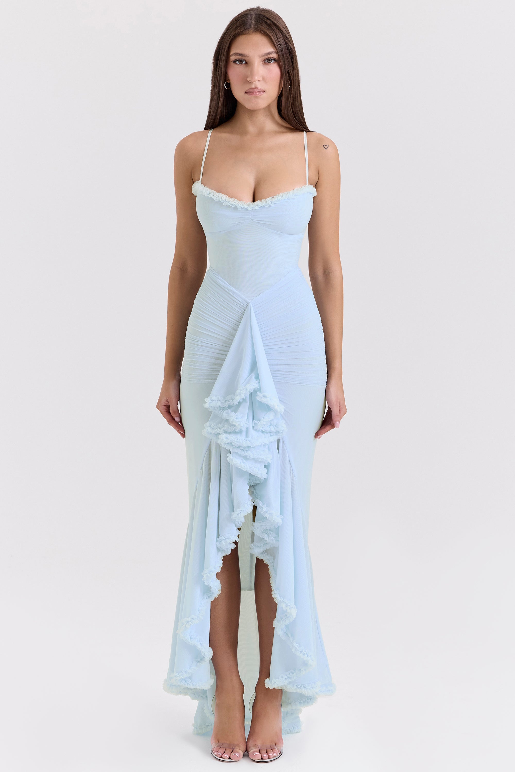 Gabbi Strapless Blue Evening Dress
