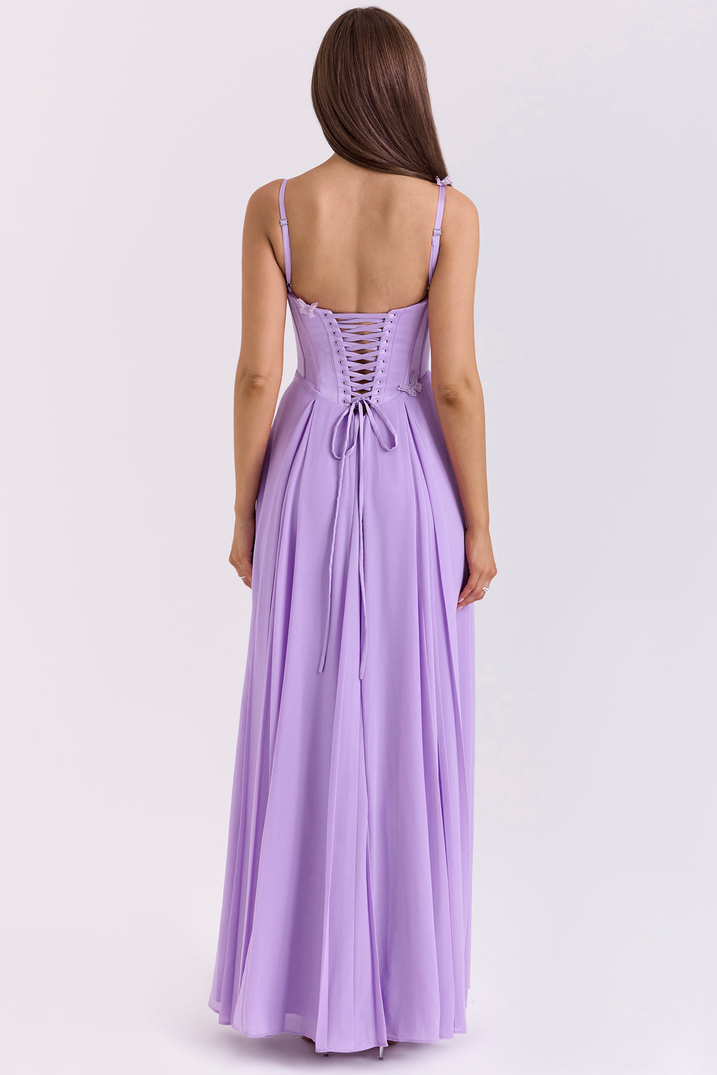 Pascha Strapless Orchid Long Evening Dress